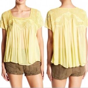 Free People Sunny days Ahead Babydoll Top. Size M. EUC.